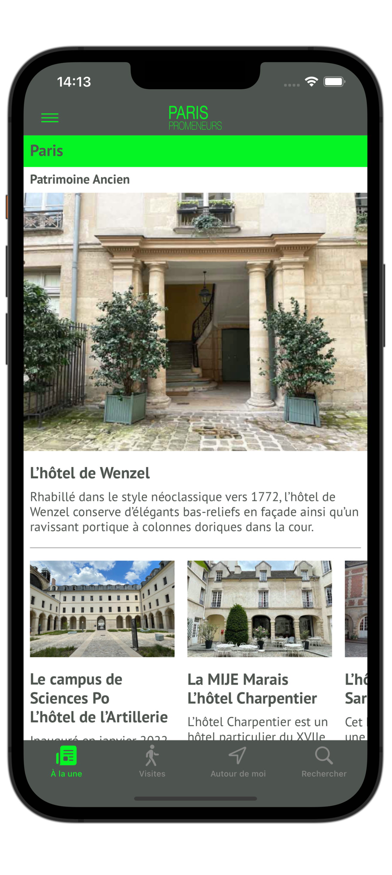 Paris Promeneurs home view